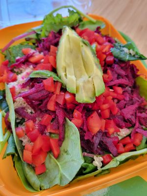 Superfood salad. Quinoa was very dry and hard 😔 at Plant Power Fast Food in Hollywood