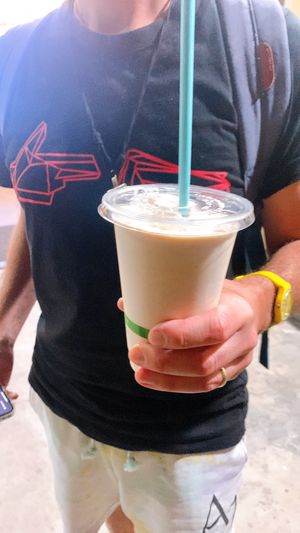 Apple Pie milkshake - so delicious!!!   at Plant Power Fast Food in Hollywood