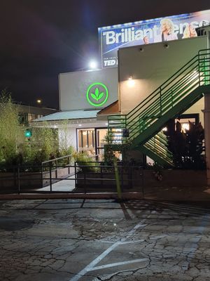 Outside at Plant Power Fast Food in Hollywood