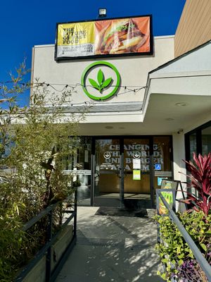 Entrance   at Plant Power Fast Food in Hollywood