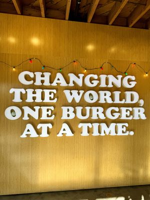 Signage  at Plant Power Fast Food in Hollywood