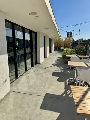 Outdoor Seating   at Plant Power Fast Food in Hollywood