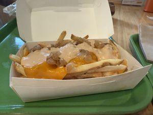 Animal fries   at Plant Power Fast Food in Hollywood