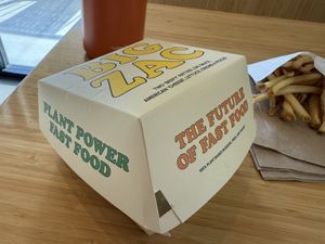 Big Zac  at Plant Power Fast Food in Hollywood