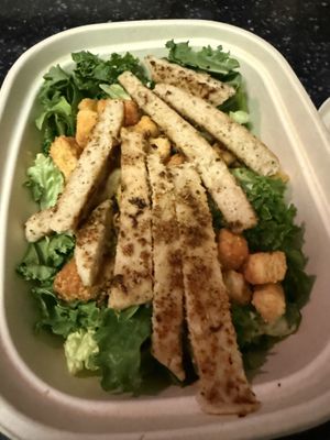 Chick’n Caesar Salad  at Plant Power Fast Food in Hollywood