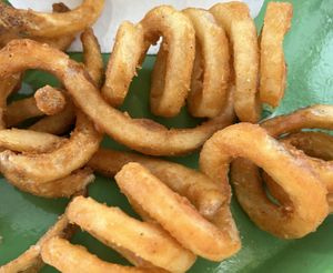 Curly fries  at Plant Power Fast Food in Hollywood