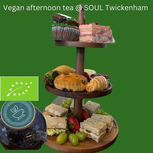 Vegan afternoon tea  at SOUL Vegan in Twickenham