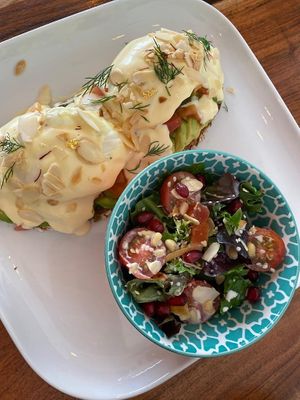 Vegan egg Royal  at SOUL Vegan in Twickenham