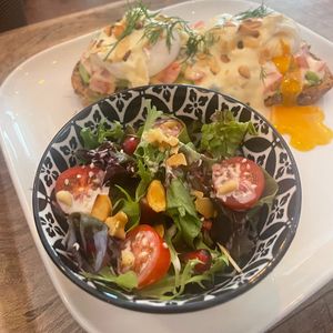 Vegan egg Florentine  at SOUL Vegan in Twickenham