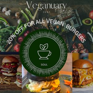 Veganuary discount at SOUL Cafe Twickenham at SOUL Vegan in Twickenham