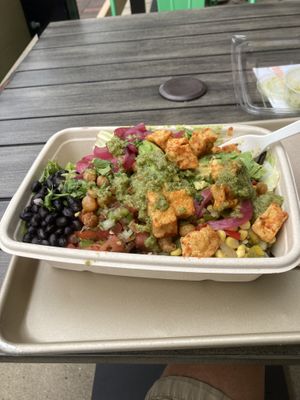 Big portions and very good mix of vegetables and grains  at elephant + vine  in Evanston