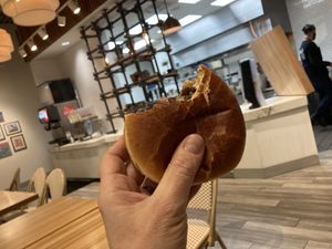 Vegan burger  at elephant + vine  in Evanston