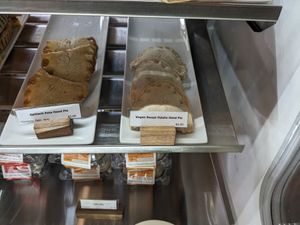 Vegan sweet potato hand pie (can be warmed up, tried it!) at Nuflours Bakery in Seattle