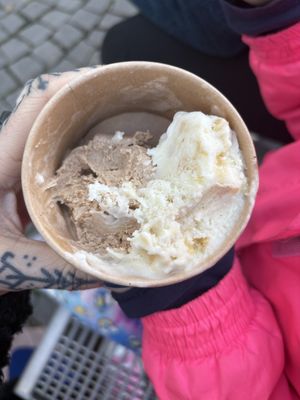 Zimt und Lemon Buiscuit   at Eisbrunnen - Vegan Ice Cream in Munich