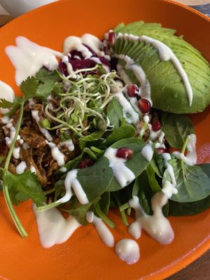 Oaxaca-Bowl mit Planted Chimichurri.  at Enchilada in Hannover