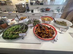 All vegan I believe. Clearly marked. Many gluten free or raw  at Hidden Kitchen - City in Vienna