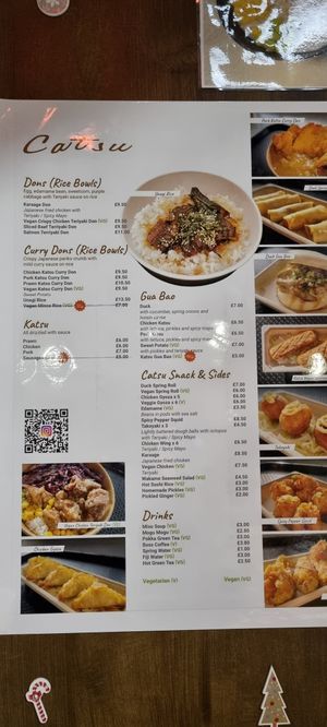 Menu 1 at Catsu in Doncaster