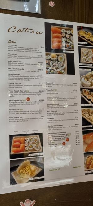 Menu 2 at Catsu in Doncaster