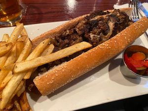 Vegan Cheesesteak  at Good Dog Bar in Philadelphia