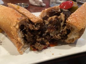 Vegan Cheesesteak  at Good Dog Bar in Philadelphia