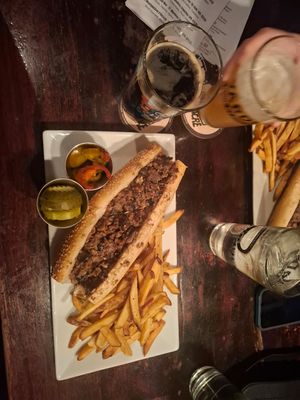 Vegan cheesesteak at Good Dog Bar in Philadelphia