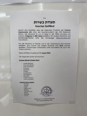   at Cuckoo Ice Cream in Luzern