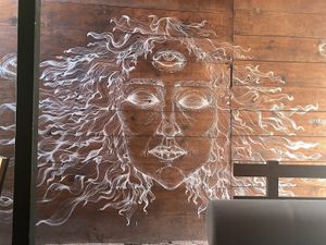 Drawing inside  at Malagua in Puerto Escondido