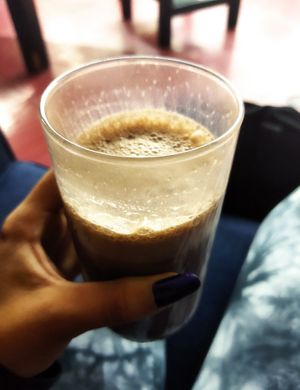 Chocolate frío 🤎 at Mandragora Vegan in Mexico City