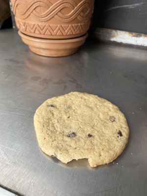 Chocolate cookie  at Mandragora Vegan in Mexico City