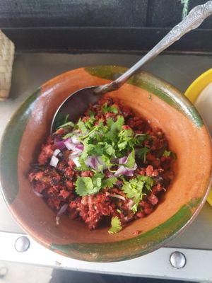 Choriqueso (se sirve con tortillas)   at Mandragora Vegan in Mexico City