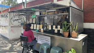 The cart   at Mandragora Vegan in Mexico City