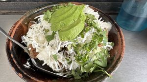 Chilaquiles   at Mandragora Vegan in Mexico City