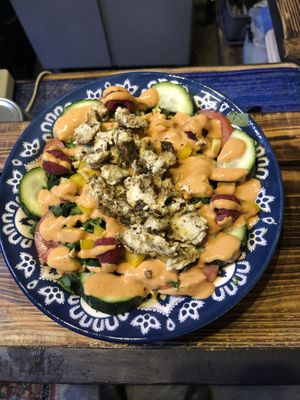 Ensalada Calavegan #Veganuary at Mandragora Vegan in Mexico City