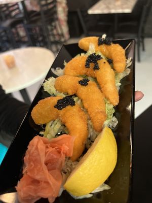 Lemon shrimp   at Salmoon in Miami