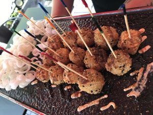 Amber roll/ball  at Salmoon in Miami