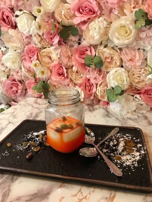 Turkish custard  at Salmoon in Miami