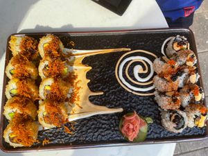 Japanko roll and Dynamite Roll at Salmoon in Miami