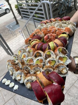 Sushi party! 🤤   at Salmoon in Miami