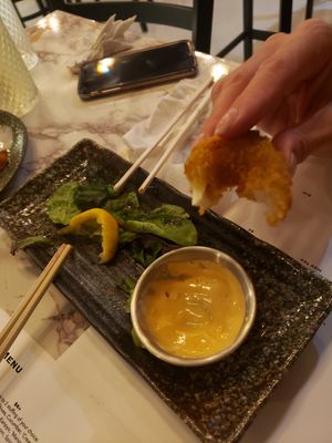 calamari is TO DIE FOR at Salmoon in Miami