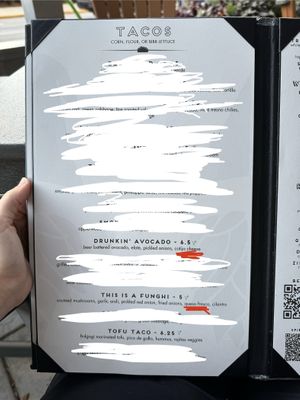 Taco menu  at The Hoppy Gnome in Fort Wayne