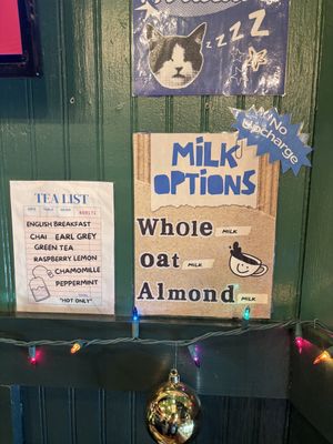No upcharge for almond or oat milk   at The Mason Jar Coffee & Gelato in Helen