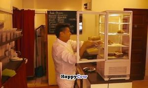 Raw cakes at Mannatural, Budapest, Hungary at The Restaurant of Life in Budapest