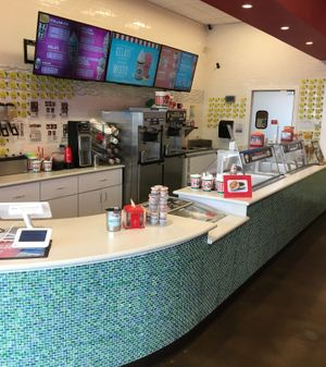 Ordering counter at Rita's Italian Ice in Apple Valley