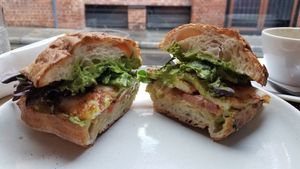 Vegetarian sandwich at Exchange in Adelaide