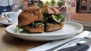 Vegan sandwich at Exchange in Adelaide