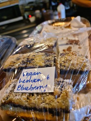 Lemon and blueberry at The Corner Boutique Coffee Bar in Gisborne