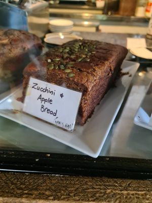 Zucchini apple bread at The Corner Boutique Coffee Bar in Gisborne