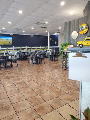 Inside (plenty of tables!) at Sunflower in Austin