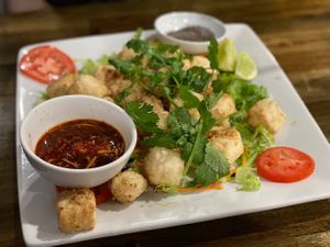 Crispy tofu at Sunflower in Austin