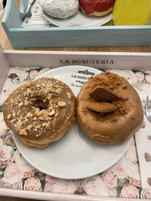 peanut butter, lotus donuts  at La Donuteria in Budapest